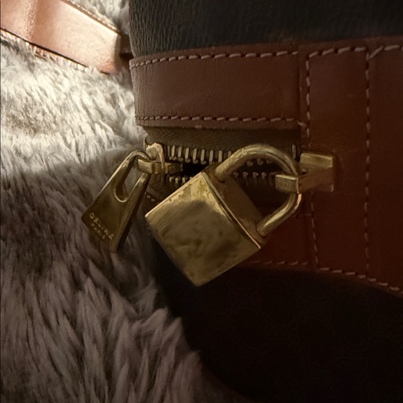 CELINE Brown and Tan Travel Duffel Bag 90s Vintage 🔥 - Picture 10 of 12
